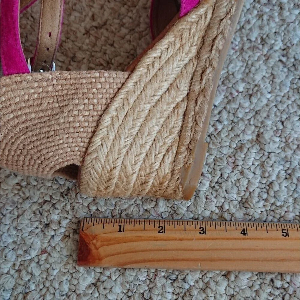 Azura Antoine Fuchsia Suede Espadrille size 36